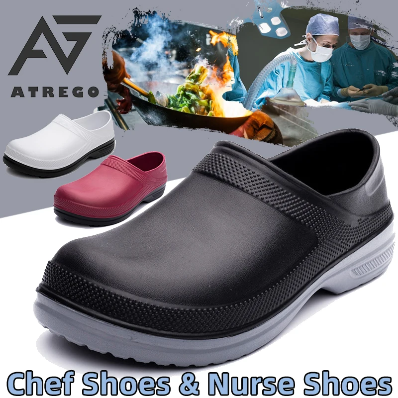 AtreGo Men Nursing Kitchen Chef Work Shoes Non-Slip Light Waterproof Multifunctional Restaurant Garden Safety Work Medical Shoes
AtreGo Men Nursing Kitchen Chef Work Shoes Non-Slip Light Waterproof Multifunctional Restaurant Garden Safety Work Medical Shoes