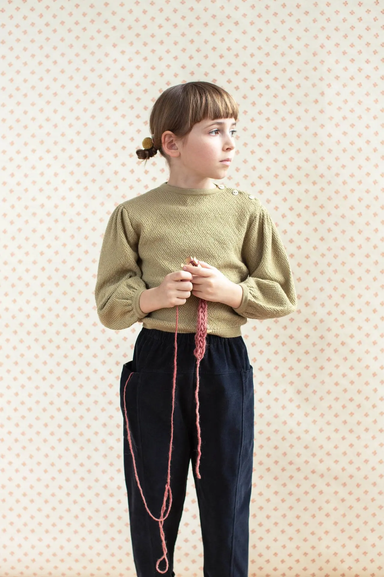 Детские свитера брендовые винтажные вязаные пальто Soor Ploom для девочек жилет