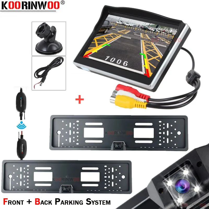 Беспроводная камера для номерного знака Koorinwoo, Передняя камера, вспомогательное видео для парковки, HD монитор 5 дюймов с камерой заднего вид...
Беспроводная камера для номерного знака Koorinwoo, Передняя камера, вспомогательное видео для парковки, HD монитор 5 дюймов с камерой заднего вид...