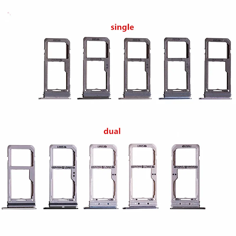 Держатель слота для двух и одинарных SIM-карт Samsung Galaxy S9 G960 G960F G960FD/S9 Plus G965 G965F G965U