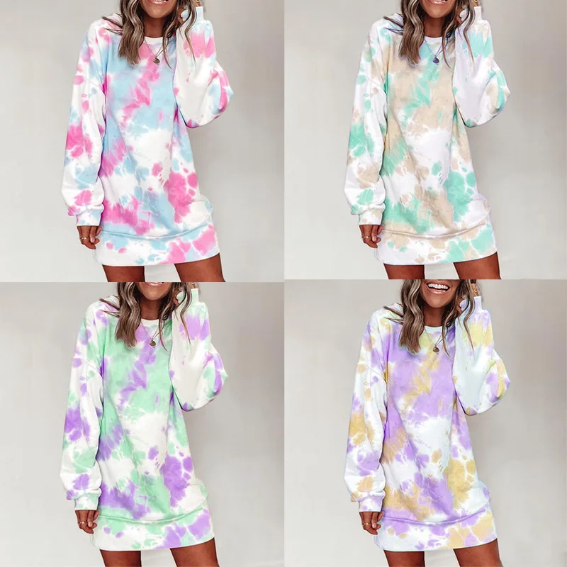2021 Europe America Autumn Women's Dress New O Neck Mid-Length Long Sleeve Sweater T-Shirt Dress Fashion Street Women's Clothing
2021 Europe America Autumn Women's Dress New O Neck Mid-Length Long Sleeve Sweater T-Shirt Dress Fashion Street Women's Clothing