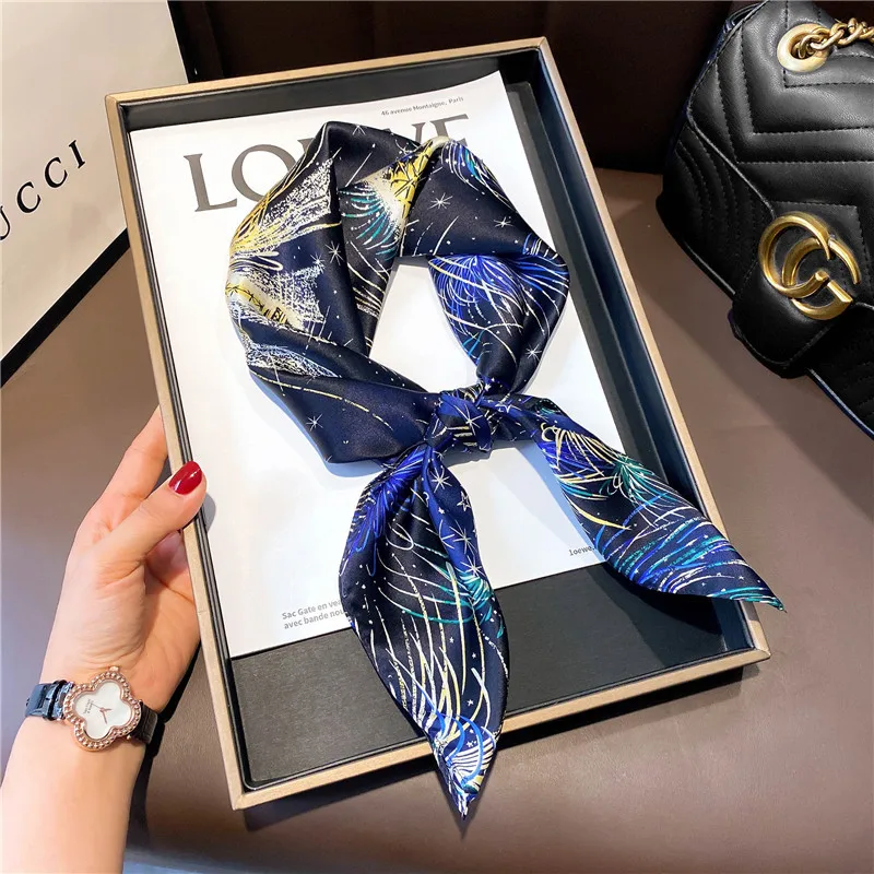 68*68cm Fashion Silk Satin Hair Scarf Women Handkerchief Printed Female Square Head Bandana Small Neck muffler hijab lady girl
68*68cm Fashion Silk Satin Hair Scarf Women Handkerchief Printed Female Square Head Bandana Small Neck muffler hijab lady girl