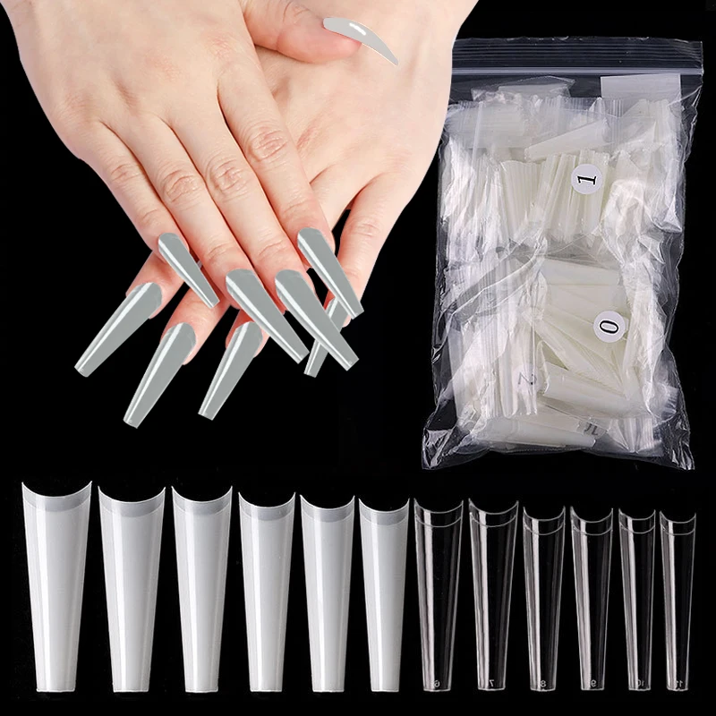 504Pcs/Bag XXL Super Long Half French Nail Tips Artificial Ballerina Clear/Natural/ False Coffin Nails Art Tips Manicure Tools
504Pcs/Bag XXL Super Long Half French Nail Tips Artificial Ballerina Clear/Natural/ False Coffin Nails Art Tips Manicure Tools