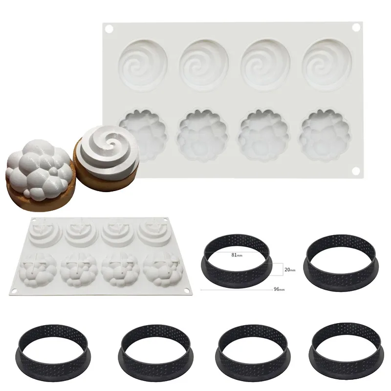 8 Cavity Silicone Molds for Baking 3D Cloud Shape Mousse Cake Mold Pastry Chocolate Dessert Mold Cake Decoration Accessories
8 Cavity Silicone Molds for Baking 3D Cloud Shape Mousse Cake Mold Pastry Chocolate Dessert Mold Cake Decoration Accessories