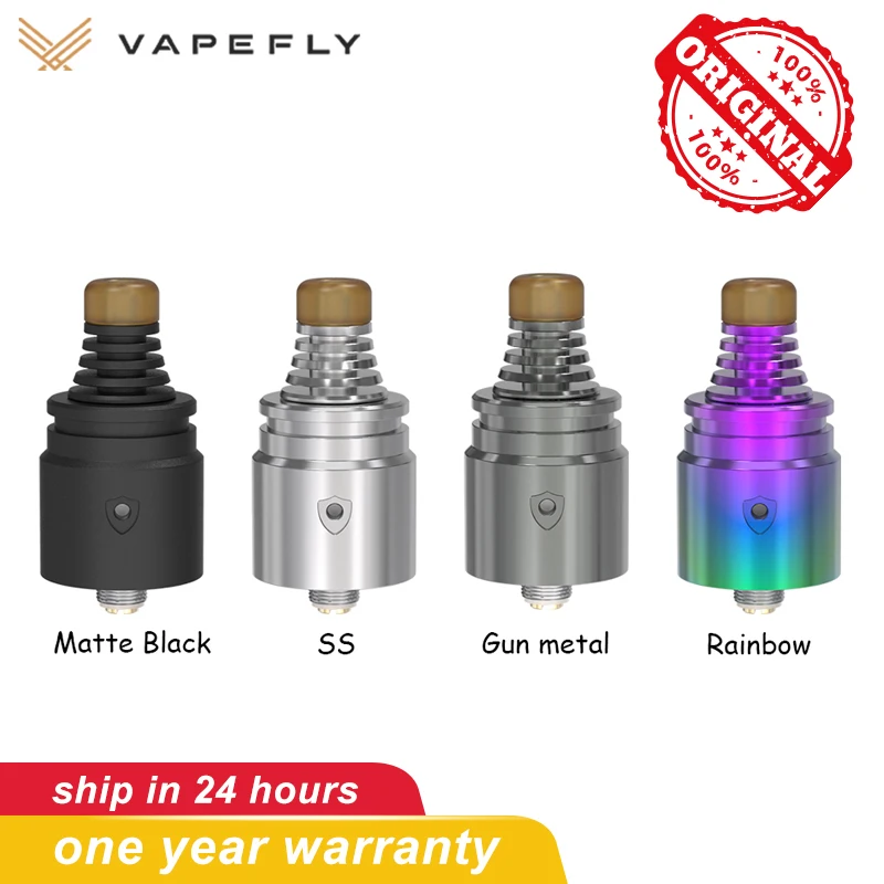 Оригинальный Vapefly Holic MTL RDA vape Tank Емкость 1 мл 510 нить сверху наполнение с одной