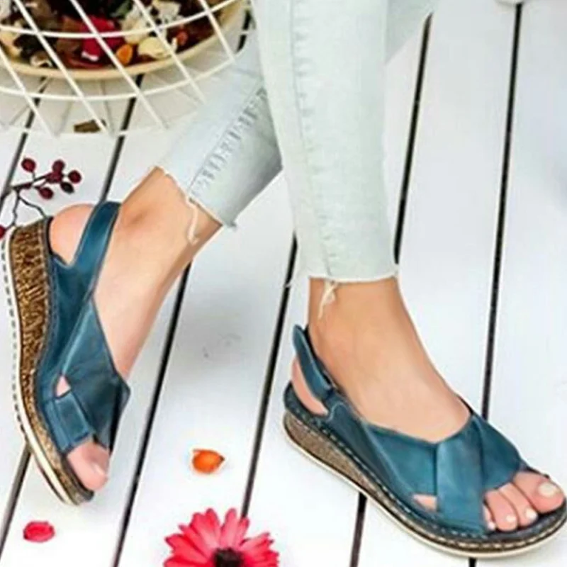Female Shoes Women's Sandals 2021 Fashion Summer Peep-toe Wedge Sandal Comfortable Breathable Slip-on Flat Gladiator Sandals
Female Shoes Women's Sandals 2021 Fashion Summer Peep-toe Wedge Sandal Comfortable Breathable Slip-on Flat Gladiator Sandals