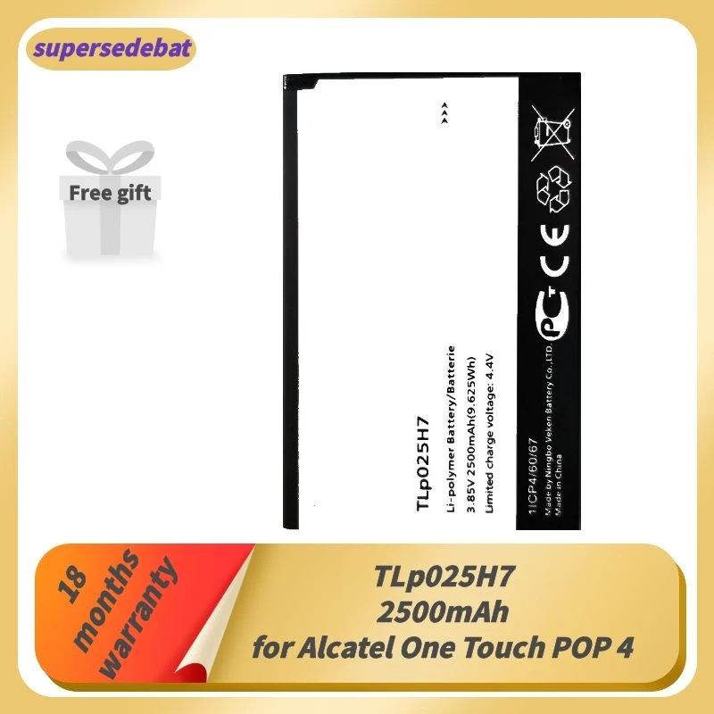 Supersedebat мобильный аккумулятор для Alcatel OneTouch POP 4 батареи батарея One Touch OT-5051X 5051X 5051D |