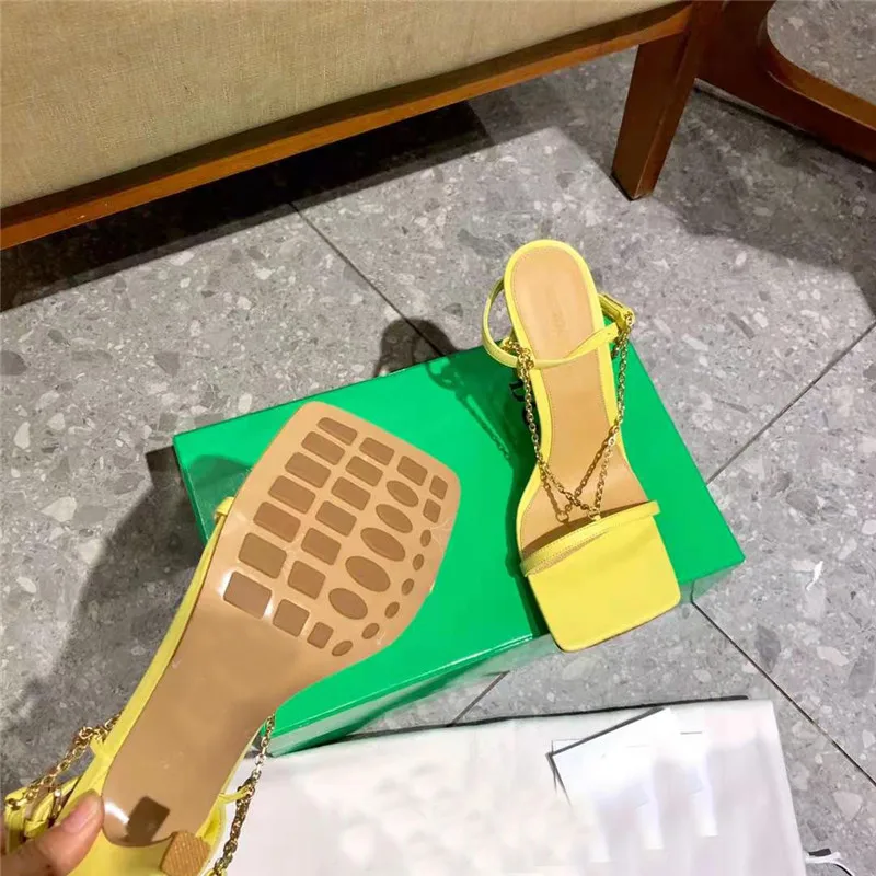 Prowow Women Sandals Genuine Leather Metal Chain Ankle Strap Gladiator Sandal High Heels Shoes Woman
Prowow Women Sandals Genuine Leather Metal Chain Ankle Strap Gladiator Sandal High Heels Shoes Woman