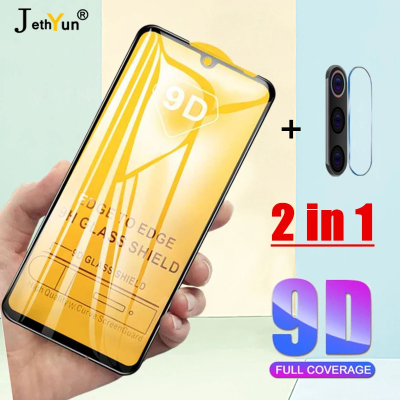 2 в 1 закаленное стекло для Xiaomi Redmi Note 7 8 pro 8T Защита экрана K30 5G 6 7A 8A Защитная пленка