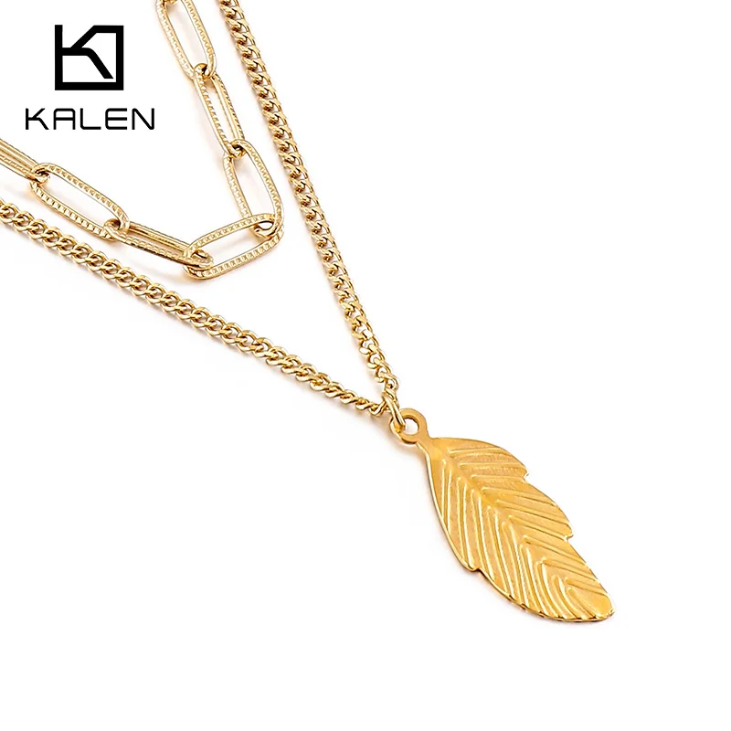 KALEN Leaves Pendant Necklace Stainless Steel Tree of Life Necklace Gold Silver Color Bijoux Collier Elegant Women Jewelry Gift
KALEN Leaves Pendant Necklace Stainless Steel Tree of Life Necklace Gold Silver Color Bijoux Collier Elegant Women Jewelry Gift