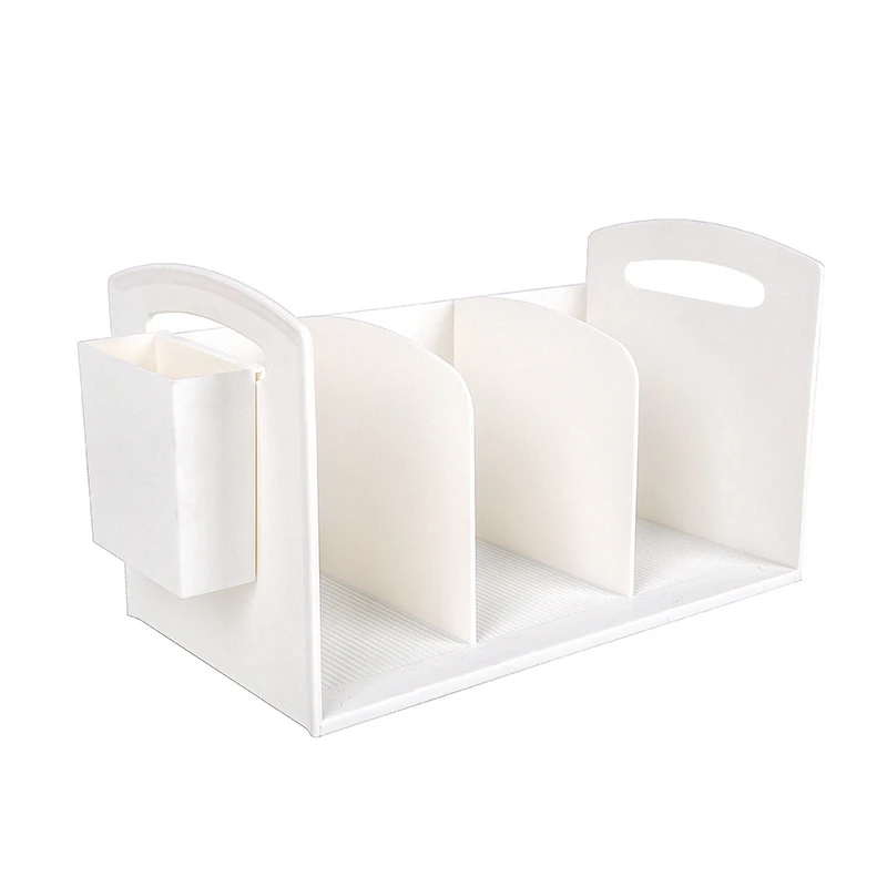JEYL Plastic Book Stand Holder Office Stationery Pen Holder Desk Book Organizer File Storage Rack
JEYL Plastic Book Stand Holder Office Stationery Pen Holder Desk Book Organizer File Storage Rack