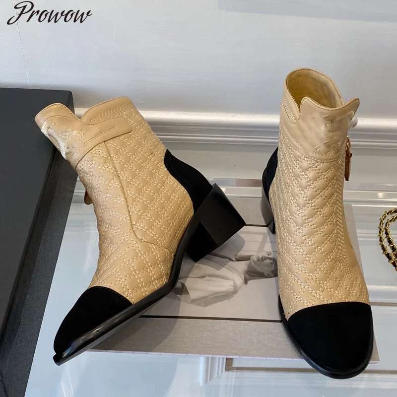 Prowow Women Boots Ladies Shoes Slip on Ankle Mid Calf Boots Platform Non Slip PU Leather Soft Footwear Fashion Autumn Winter
Prowow Women Boots Ladies Shoes Slip on Ankle Mid Calf Boots Platform Non Slip PU Leather Soft Footwear Fashion Autumn Winter
