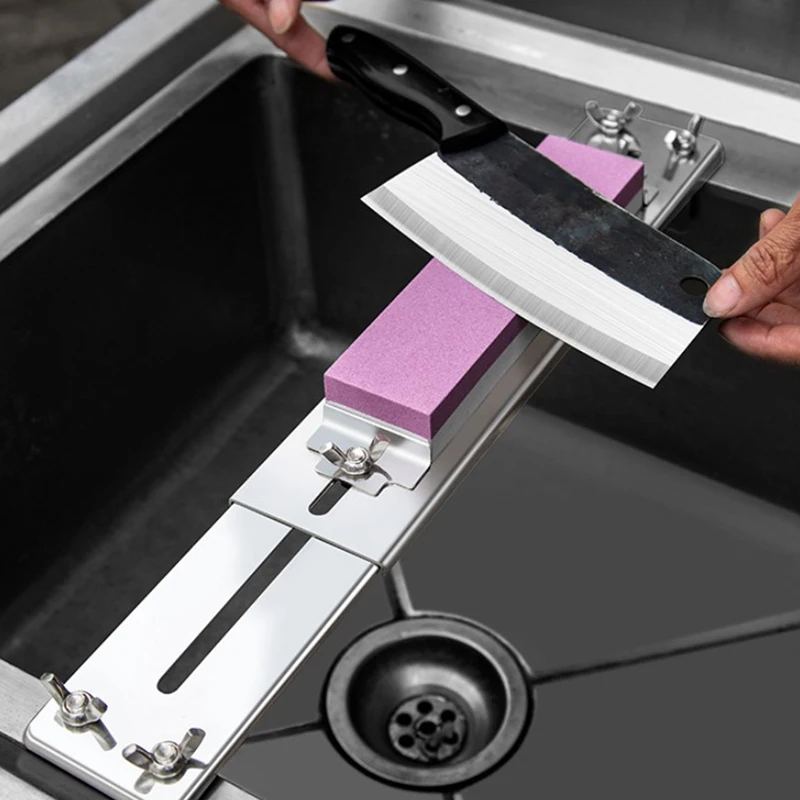Adjustable Over Sink Sharpening Stone Holder Retractable Non-slip Whetstone Sink Bridge Fits 12.2in To 15.74in Sharpening Tool
Adjustable Over Sink Sharpening Stone Holder Retractable Non-slip Whetstone Sink Bridge Fits 12.2in To 15.74in Sharpening Tool