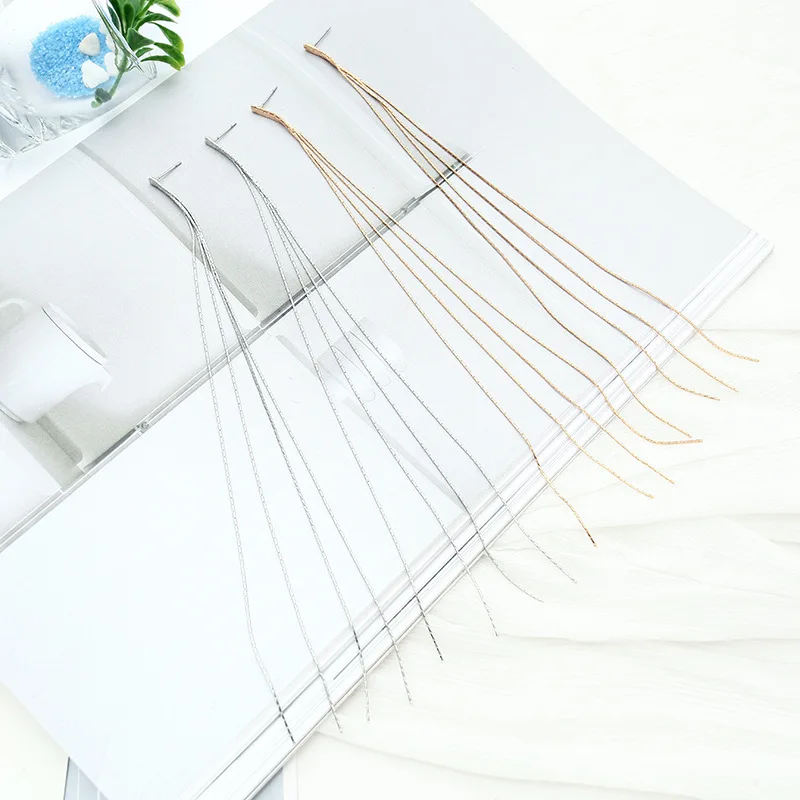 Korean long style simple temperament Creativity wild earrings metal chain tassel female fine ear jewelry
Korean long style simple temperament Creativity wild earrings metal chain tassel female fine ear jewelry