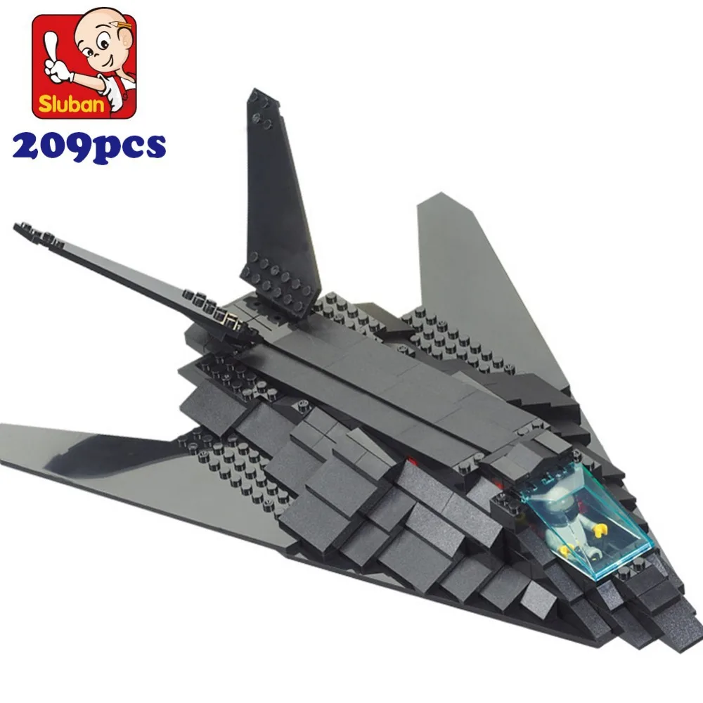 sluban 0108 Building Block Sets military F-117 stealth bomber 3D Construction Brick Educational Hobbies Toys for Kids
sluban 0108 Building Block Sets military F-117 stealth bomber 3D Construction Brick Educational Hobbies Toys for Kids