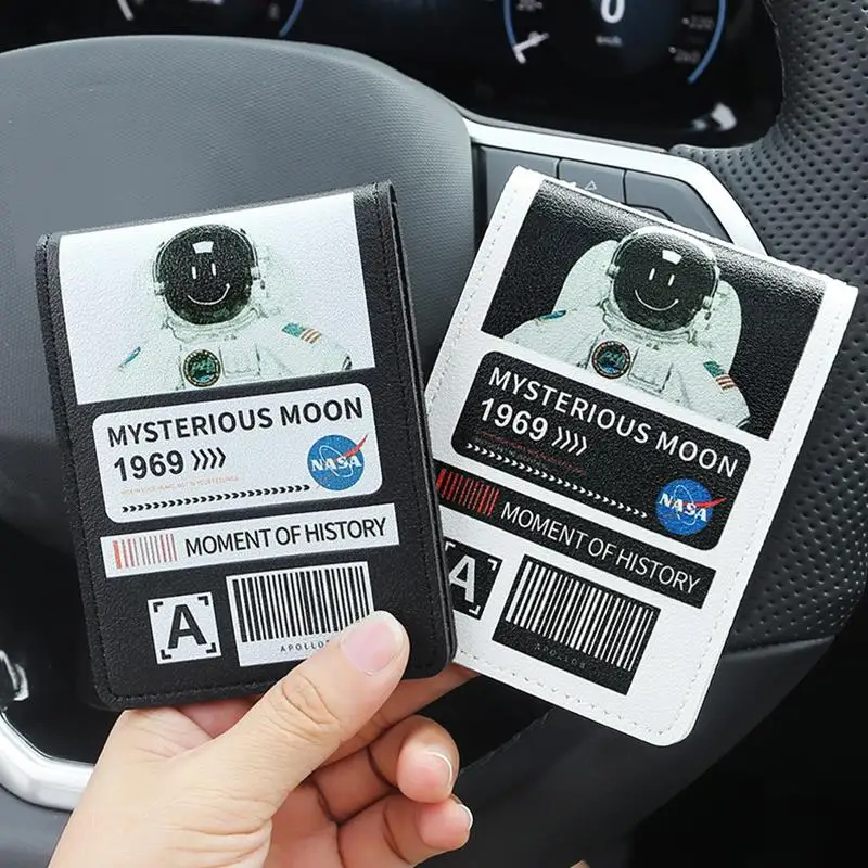 6 Card Slots Driving License Leather Case Astronaut Printing Card Case Driving License passport Protective Creative Card Case
6 Card Slots Driving License Leather Case Astronaut Printing Card Case Driving License passport Protective Creative Card Case