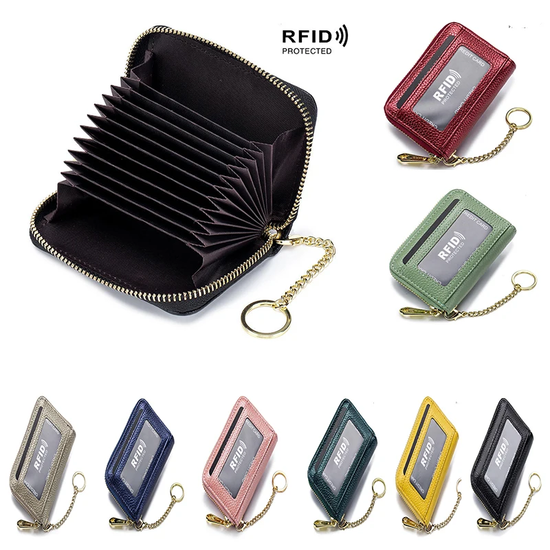 Fashion Foreign Trade Multi-function Card Holder Small Zipper Wallet Coin Purse Key Ring Rfid Id Business Credit Card Bags
Fashion Foreign Trade Multi-function Card Holder Small Zipper Wallet Coin Purse Key Ring Rfid Id Business Credit Card Bags