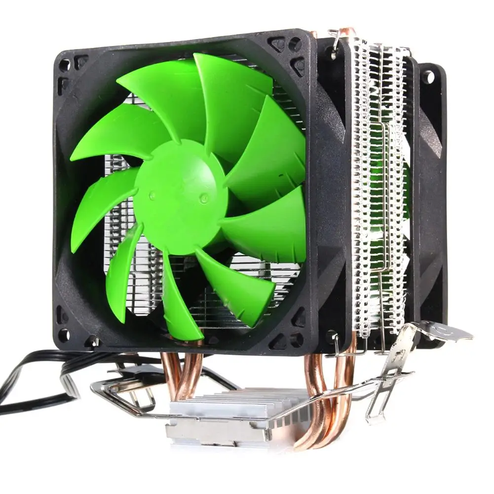 CPU Radiator Cooler Dual Copper Pipes Dual Fans Hydraulic Bearing CPU Cooler Heatpipe Fans Heatsink Heat Pipe Cooling Fan
CPU Radiator Cooler Dual Copper Pipes Dual Fans Hydraulic Bearing CPU Cooler Heatpipe Fans Heatsink Heat Pipe Cooling Fan