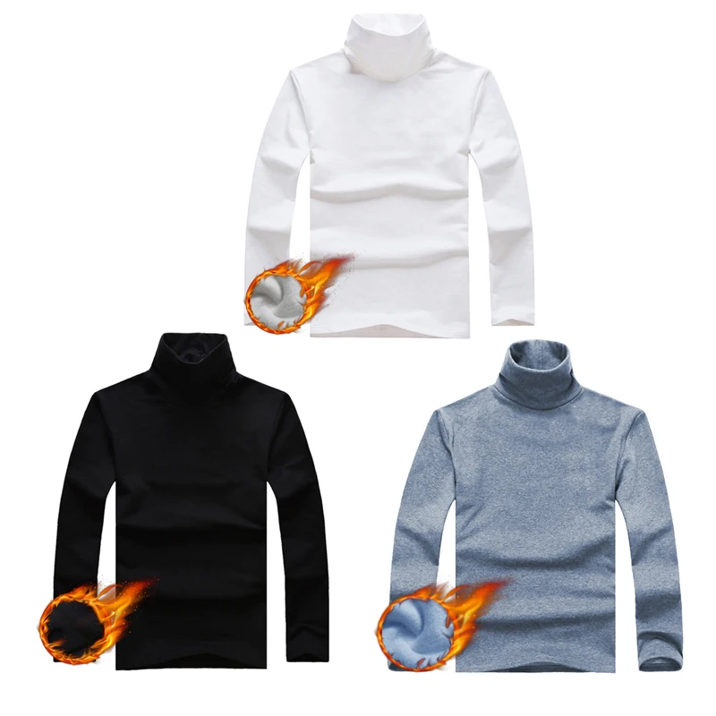 Men's Slim Winter Turtleneck Thick Warm Fleece Pullover Long Sleeve Tops T-Shirt Men's High-neck Thermal Underwear Top Keep Warm
Men's Slim Winter Turtleneck Thick Warm Fleece Pullover Long Sleeve Tops T-Shirt Men's High-neck Thermal Underwear Top Keep Warm