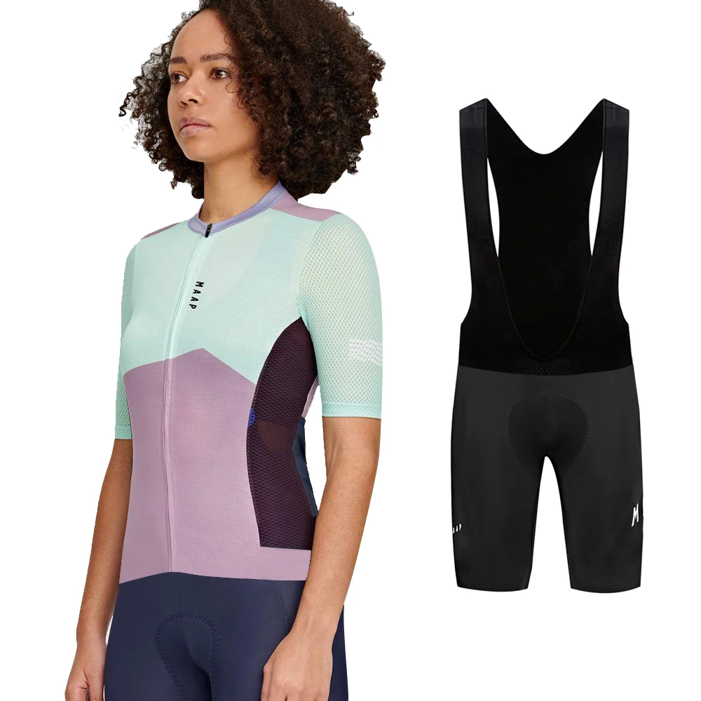 MAAP Women's Summer Cycling Short Jersey Pants Set Complete Shirt MTB Breathable Female Clothing Racing Bike Sleeve Suit Bicycle
MAAP Women's Summer Cycling Short Jersey Pants Set Complete Shirt MTB Breathable Female Clothing Racing Bike Sleeve Suit Bicycle