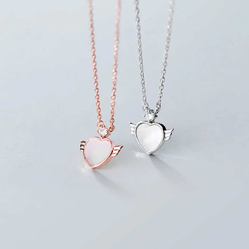 925 Solid Sterling Silver Lovely Shell Heart Shape Pendant Necklace Short Clavicle Chain Jewelry Gift For Women Girl Lady
925 Solid Sterling Silver Lovely Shell Heart Shape Pendant Necklace Short Clavicle Chain Jewelry Gift For Women Girl Lady