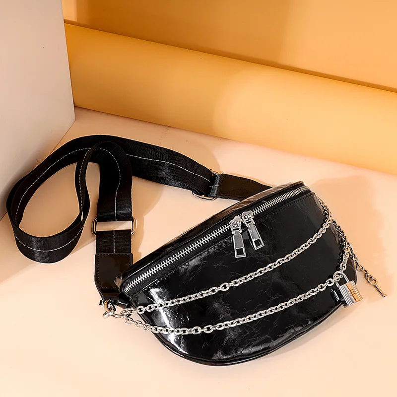 JCHENSJ Genuine Leather Messenger Bags For Women Fashion Hobos Chest Waist Bag Chain Decorate Designers Cowhide Female Handbag 
JCHENSJ Genuine Leather Messenger Bags For Women Fashion Hobos Chest Waist Bag Chain Decorate Designers Cowhide Female Handbag
