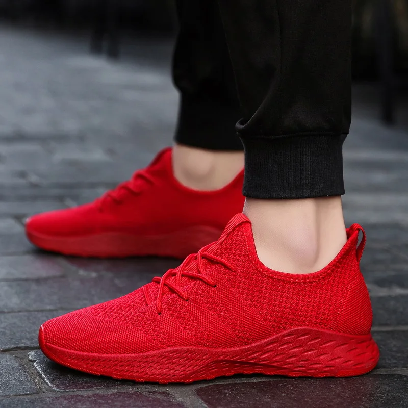 Comfortable Men Sneakers Male Shoes Adult Red Black Gray High Quality Breathable Non-slip Soft Mesh Men Shoes Summer Size 39-46
Comfortable Men Sneakers Male Shoes Adult Red Black Gray High Quality Breathable Non-slip Soft Mesh Men Shoes Summer Size 39-46