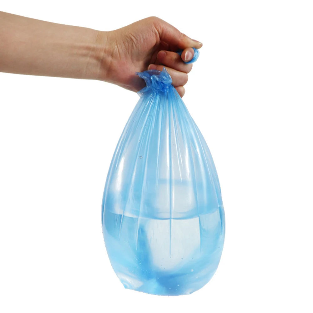 Household 5 Rolls Disposable Rubbish Bin Liner Plastic Garbage Bag Roll Cover Home Waste Trash Storage Container Bags | Дом и сад