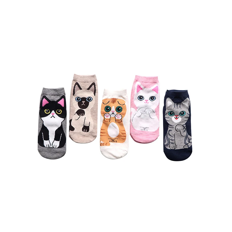 Japanese Cotton Cartoon Animal Straight Tube Girl Boat Socks Foreign Trade Women Cats Pattern Ankle Socks
Japanese Cotton Cartoon Animal Straight Tube Girl Boat Socks Foreign Trade Women Cats Pattern Ankle Socks
