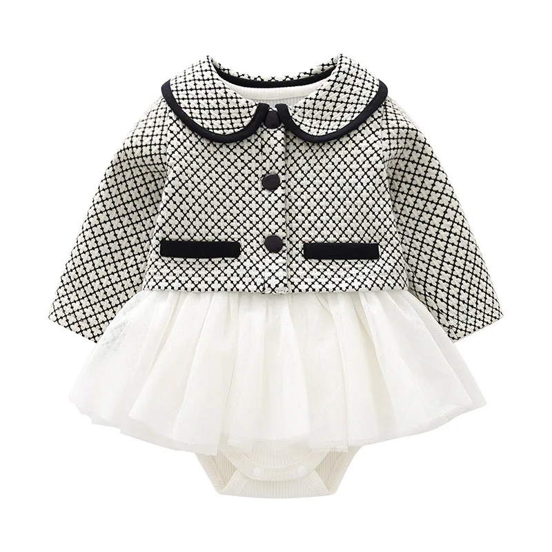 2021 Autumn Newborn Skirt Two-Piece Plaid Mesh Dress Lady Style Princess Dress Baby Suit Baby's Sets
2021 Autumn Newborn Skirt Two-Piece Plaid Mesh Dress Lady Style Princess Dress Baby Suit Baby's Sets