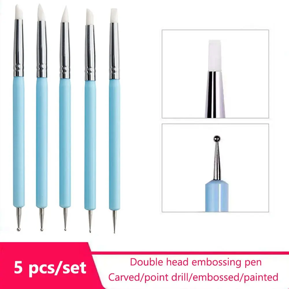 5 Pcs/Set Silicone Clay Sculpting Tool For Brush Modeling Dotting Nail Art Pottery Clay Tools DIY Carving Sculpting Tools 
5 Pcs/Set Silicone Clay Sculpting Tool For Brush Modeling Dotting Nail Art Pottery Clay Tools DIY Carving Sculpting Tools