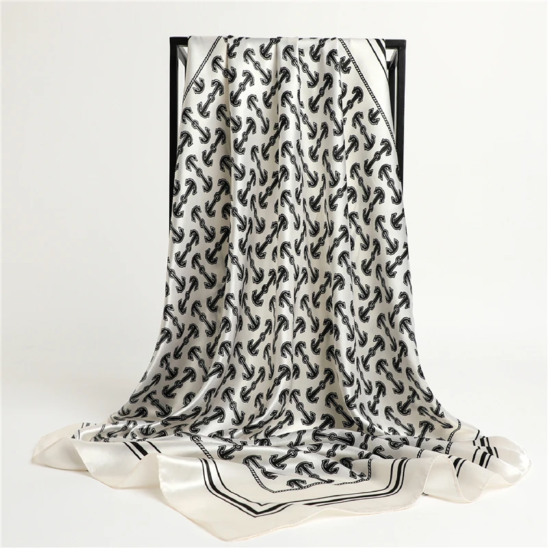 Simple Square Scarf Silk Satin Hijab Women Print Headband Ladies Shawls Wrap Muffler Bandana Headcloth Kerchief Foulard 90*90cm
Simple Square Scarf Silk Satin Hijab Women Print Headband Ladies Shawls Wrap Muffler Bandana Headcloth Kerchief Foulard 90*90cm