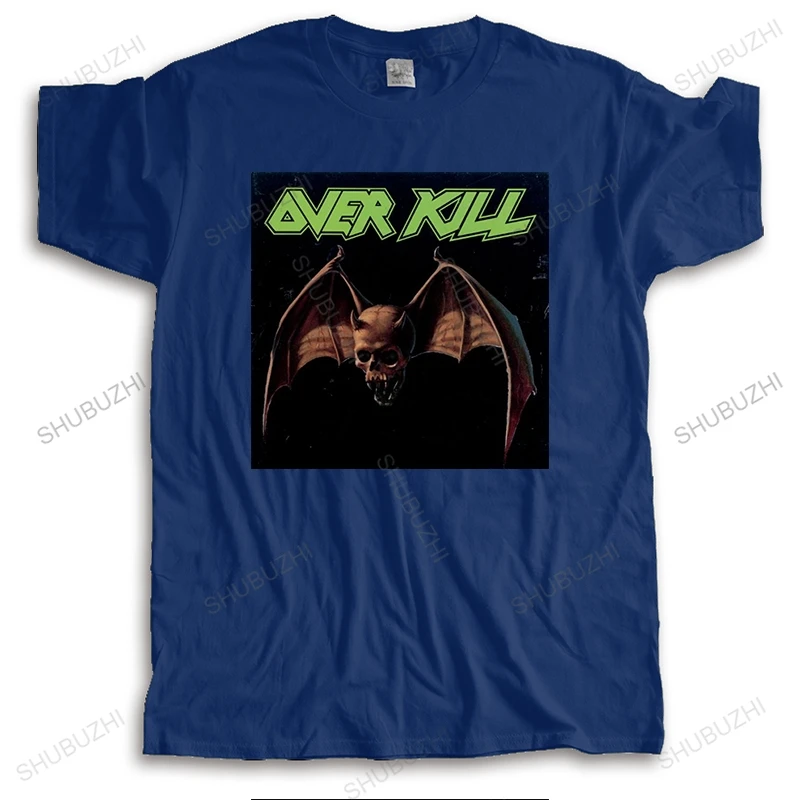 Мужская черная футболка с надписью Over Kill Overkill Metal Rock Band | одежда