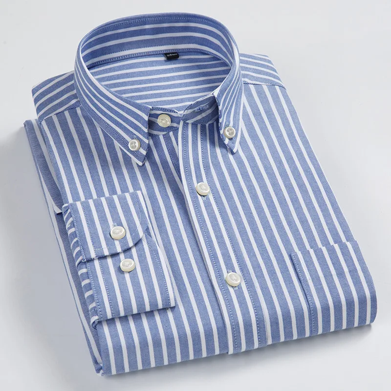 Plus Size 8XL 7XL 6XL Mens Oxford Shirt 100% Pure Cotton Luxury Fashion Striped Casaul Business Slim Formal Dresses Man Clothing
Plus Size 8XL 7XL 6XL Mens Oxford Shirt 100% Pure Cotton Luxury Fashion Striped Casaul Business Slim Formal Dresses Man Clothing