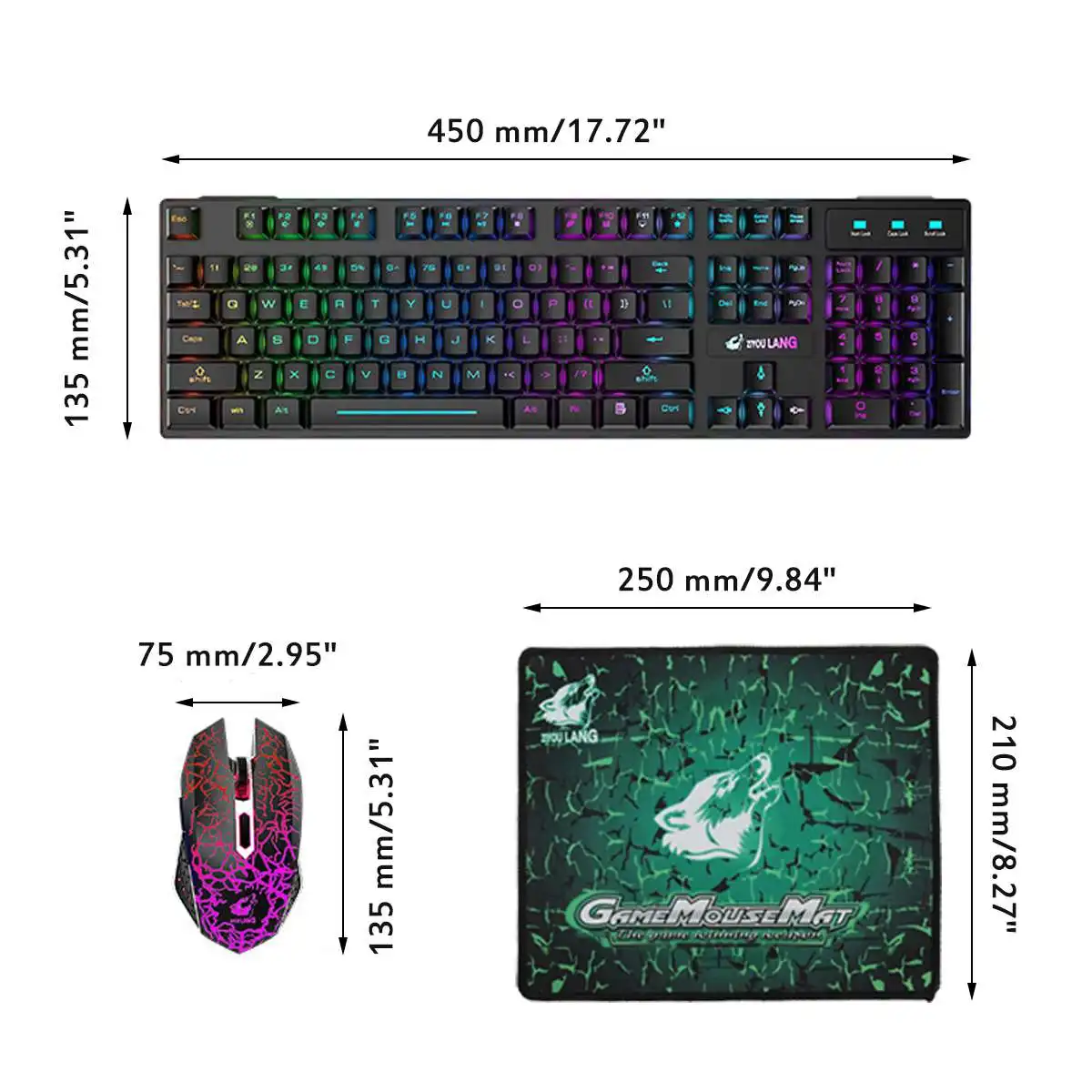 LED Backlight 104 Keyboards Keycaps Protable For Laptop Desktop Wireless T3 Keyboard and Mouse Gamer PC Computer 2400DPI Gaming
LED Backlight 104 Keyboards Keycaps Protable For Laptop Desktop Wireless T3 Keyboard and Mouse Gamer PC Computer 2400DPI Gaming