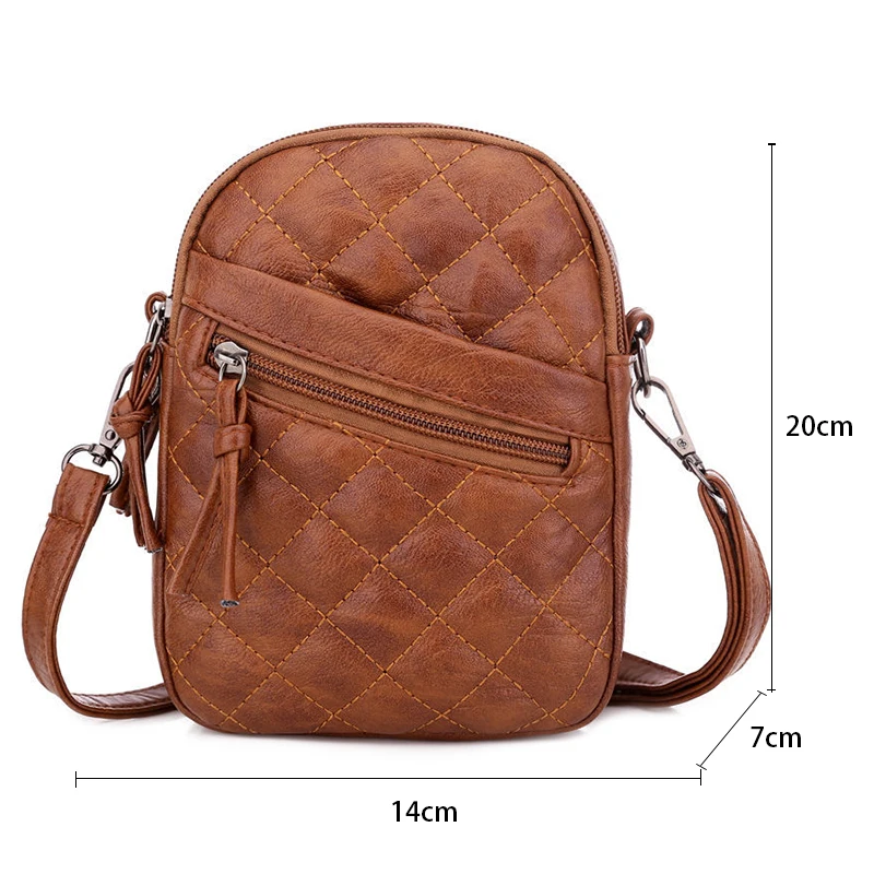 Fashion Plaid Shoulder Bag For Women PU Leather Crossbody Bag Light Mobile Phone Purse Small Square Bag Shopping Bag
Fashion Plaid Shoulder Bag For Women PU Leather Crossbody Bag Light Mobile Phone Purse Small Square Bag Shopping Bag