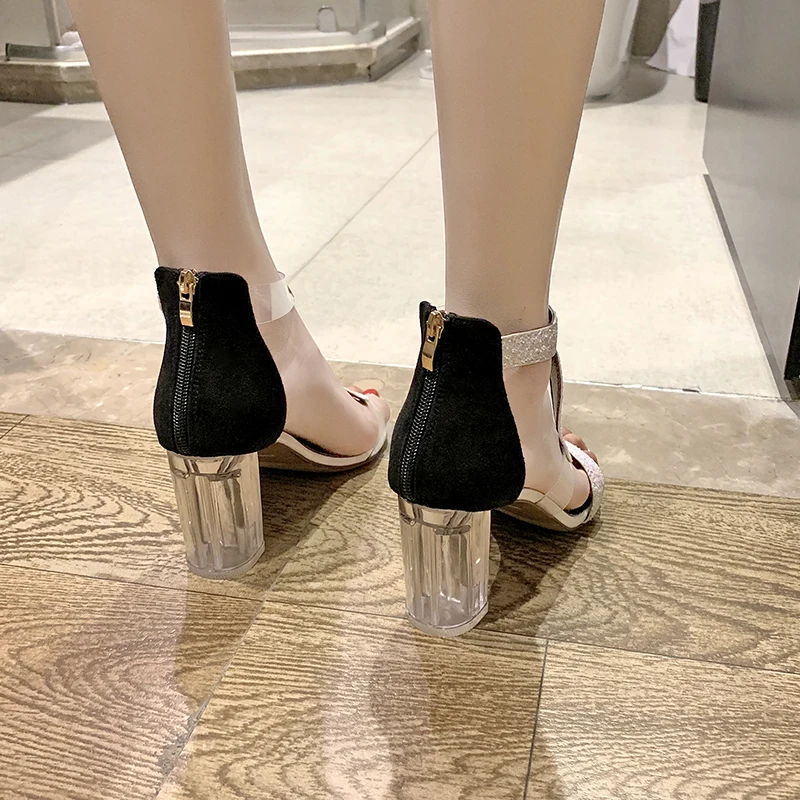 Women Sandals Ankle Strap High Heels Crystal Buckle Strap Summer Shoes Famale Fashion Rhinestone Clear Heel Party Pumps
Women Sandals Ankle Strap High Heels Crystal Buckle Strap Summer Shoes Famale Fashion Rhinestone Clear Heel Party Pumps