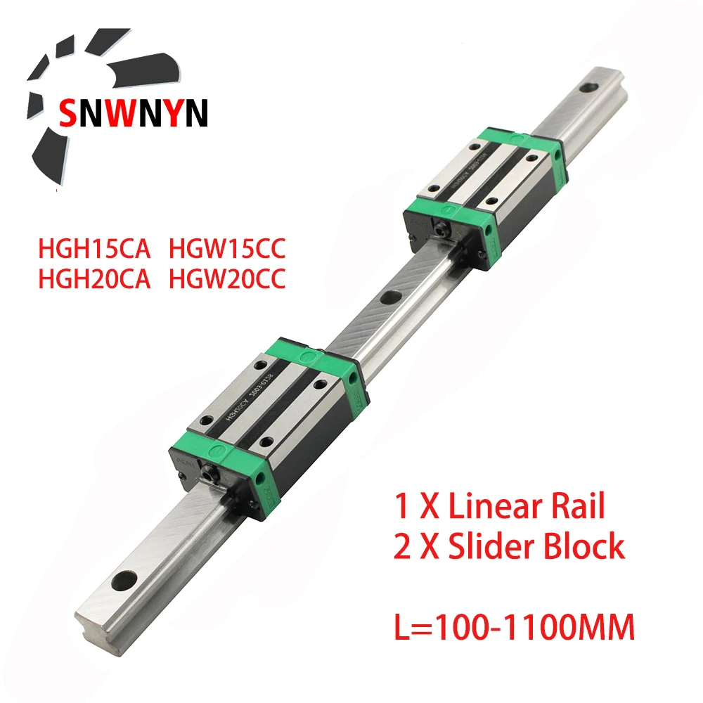 1PC HGR15 HGR20 Square Linear Guide Rail 100-1100mm + 2PCS Slide Block Carriage HGH15CA HGH20CA/Flang HGW15CC HGW20CC CNC Parts
1PC HGR15 HGR20 Square Linear Guide Rail 100-1100mm + 2PCS Slide Block Carriage HGH15CA HGH20CA/Flang HGW15CC HGW20CC CNC Parts