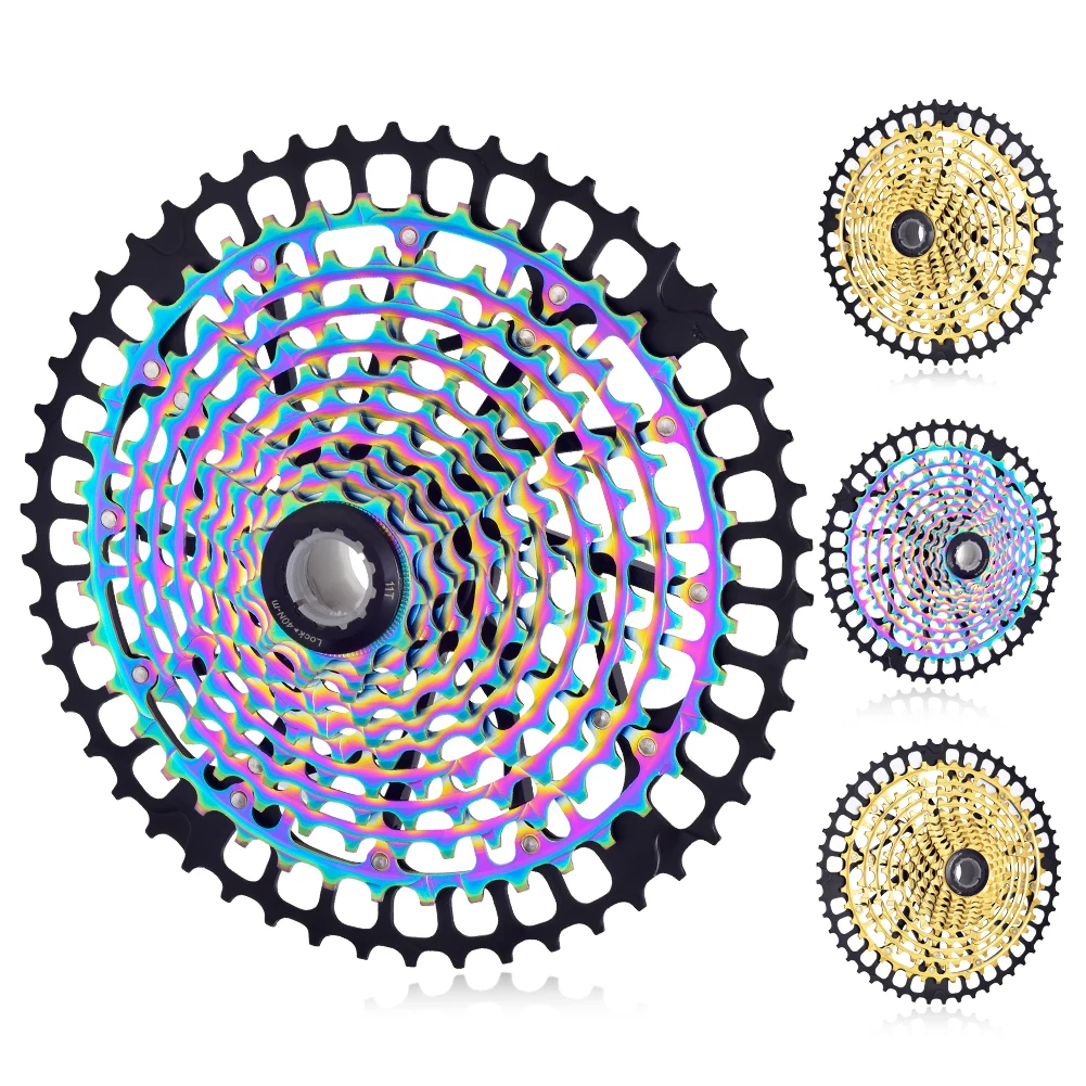 MTB XD 11/12 Speed 11-50T Cassette Ultralight CNC Steel Rainbow Golden Ultimate 12 speed Sprocket Lightweight Accessory
MTB XD 11/12 Speed 11-50T Cassette Ultralight CNC Steel Rainbow Golden Ultimate 12 speed Sprocket Lightweight Accessory