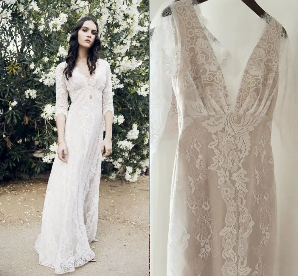 Новейшие свадебные платья Бохо С глубоким v-образным вырезом, кружевное платье с открытой спиной и полурукавами, свадебное платье с коротки...
Новейшие свадебные платья Бохо С глубоким v-образным вырезом, кружевное платье с открытой спиной и полурукавами, свадебное платье с коротки...