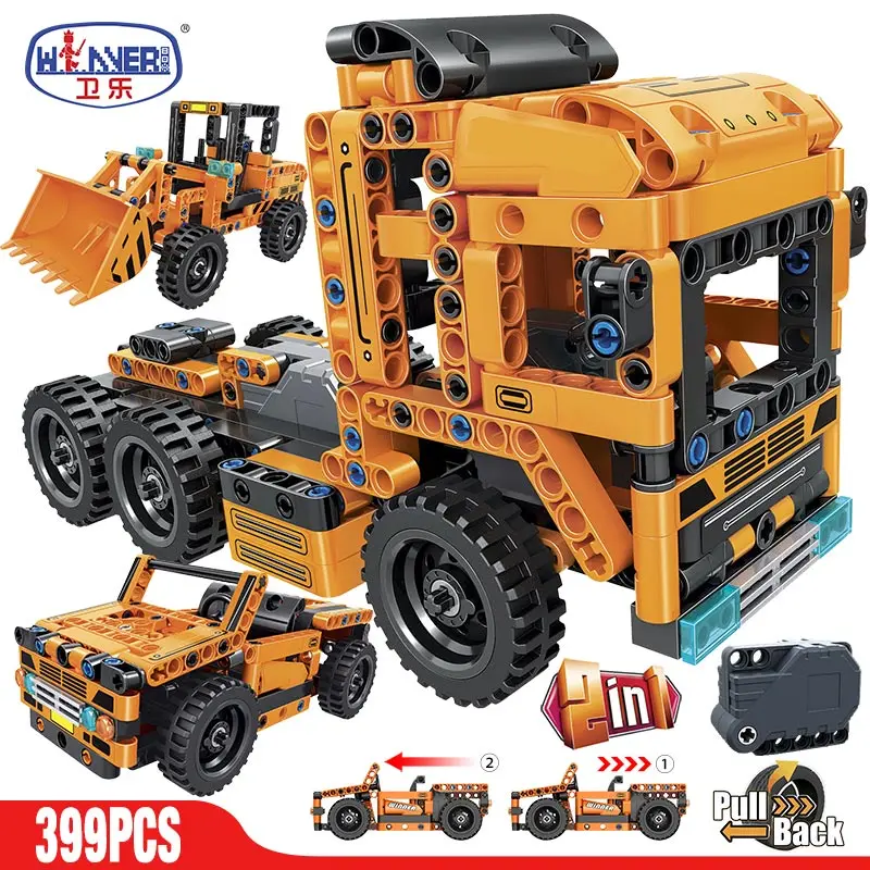ERBO City Pull Back Truck Off Road Car loader Model Building Blocks Container Teactor Bricks Toys For children
ERBO City Pull Back Truck Off Road Car loader Model Building Blocks Container Teactor Bricks Toys For children