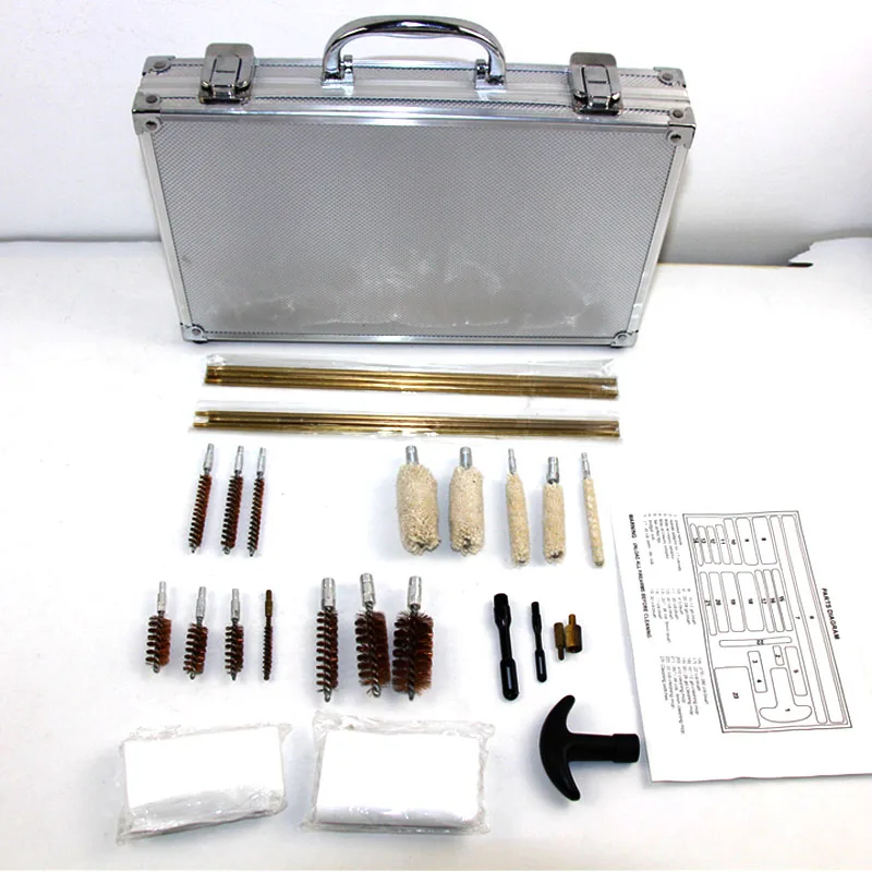Universal Gun Cleaning Kit Set For Rifle Pistol Handgun Cleaner Gun Brush Tool Rod Durable Pouch Case Hunting Accessories
Universal Gun Cleaning Kit Set For Rifle Pistol Handgun Cleaner Gun Brush Tool Rod Durable Pouch Case Hunting Accessories