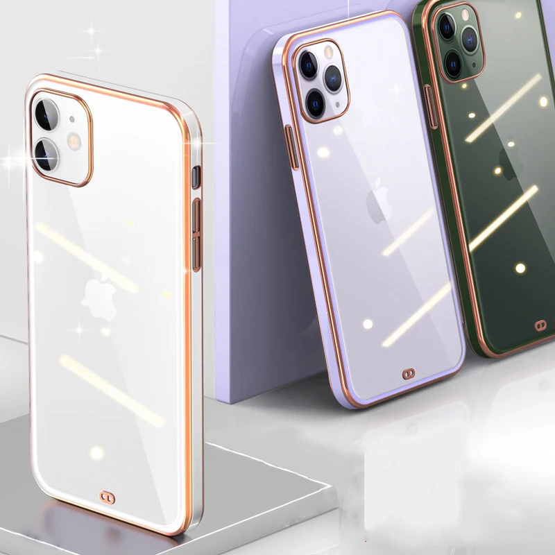 For iPhone 12 11 Pro Max Case Plating Square Soft Silicone Clear Case For iPhone 12 Mini SE 2020 7 8 Plus X XR XS Max Back Cover
For iPhone 12 11 Pro Max Case Plating Square Soft Silicone Clear Case For iPhone 12 Mini SE 2020 7 8 Plus X XR XS Max Back Cover