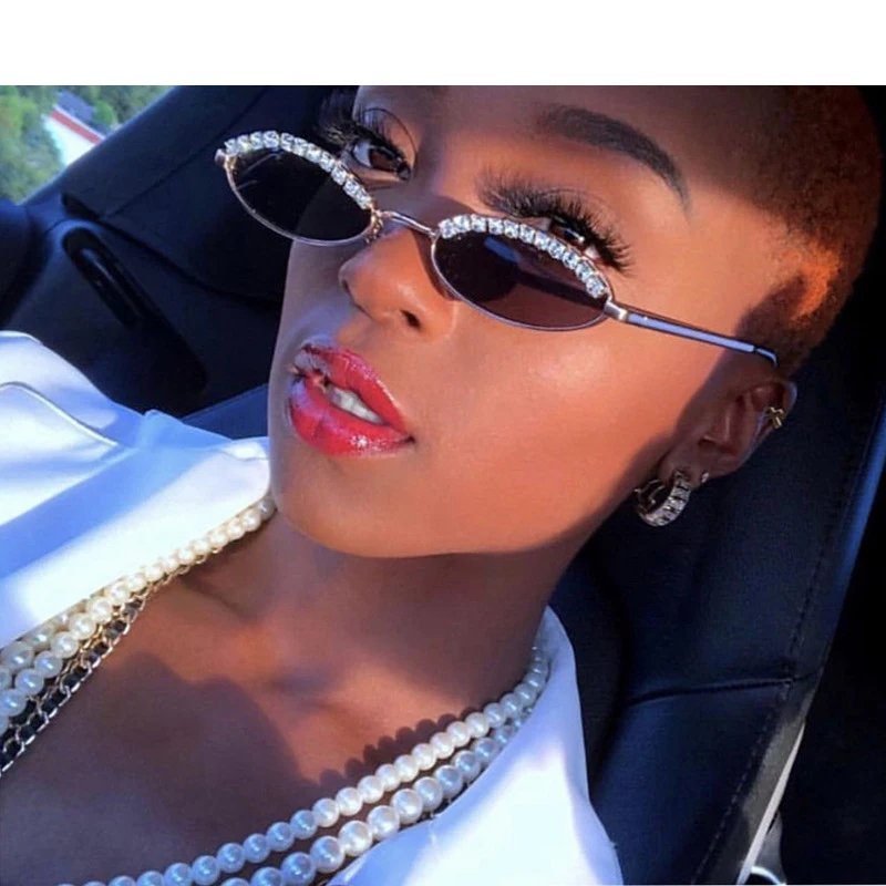 Fashion Design Retro Small Oval Sunglasses Retro Rhinestone Tone Sunglasses Men's and Women's Anti-Blue Light Glasses
Fashion Design Retro Small Oval Sunglasses Retro Rhinestone Tone Sunglasses Men's and Women's Anti-Blue Light Glasses