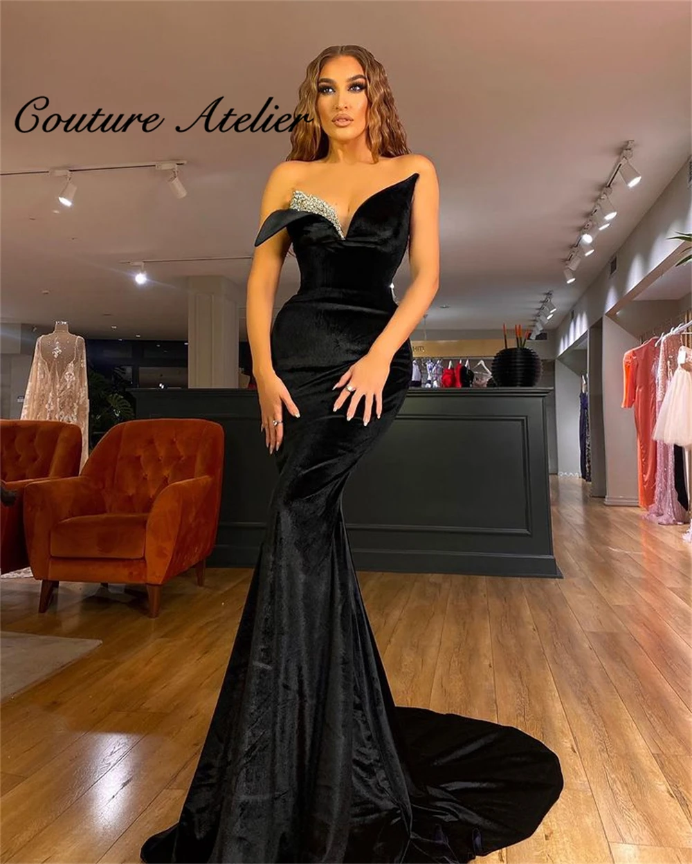 Black Celebrity Dresses Mermiad Party Dresses Women Evening Dinner Gowns For Ladies vestidos elegantes para mujer
Black Celebrity Dresses Mermiad Party Dresses Women Evening Dinner Gowns For Ladies vestidos elegantes para mujer