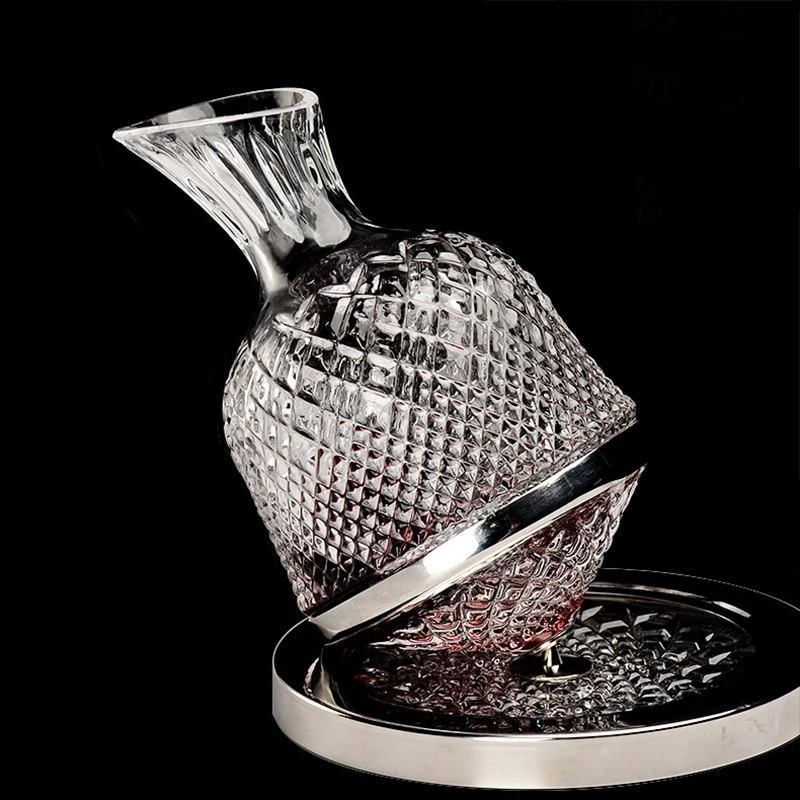 Top Rotating Crystal Glass Decanter Personalized Mirror Carved Wine Glass Net Red High-end Set Decanter
Top Rotating Crystal Glass Decanter Personalized Mirror Carved Wine Glass Net Red High-end Set Decanter