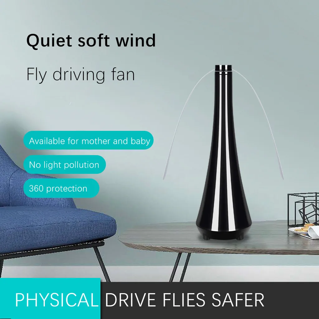 Fly Repellent Fan Mosquito Insect Killer Trap Fly Destroyer Propellor Table Food Protector Portable Electronic Pest Control
Fly Repellent Fan Mosquito Insect Killer Trap Fly Destroyer Propellor Table Food Protector Portable Electronic Pest Control