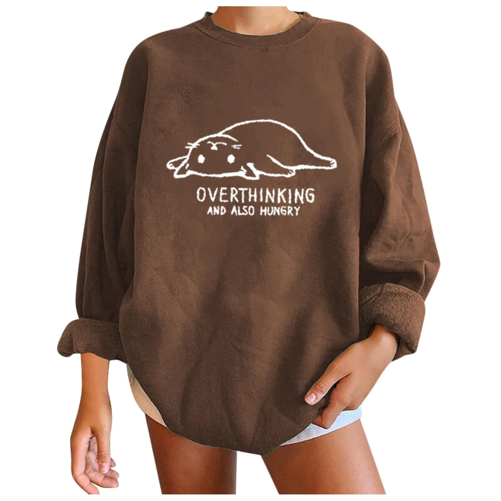 Sweatshirts Streetwear 2021 New Fashion Casual Cat Printed Sweatshirt Top Long Sleeve Loose Pullovers Crewneck Kawaii Clothes
Sweatshirts Streetwear 2021 New Fashion Casual Cat Printed Sweatshirt Top Long Sleeve Loose Pullovers Crewneck Kawaii Clothes