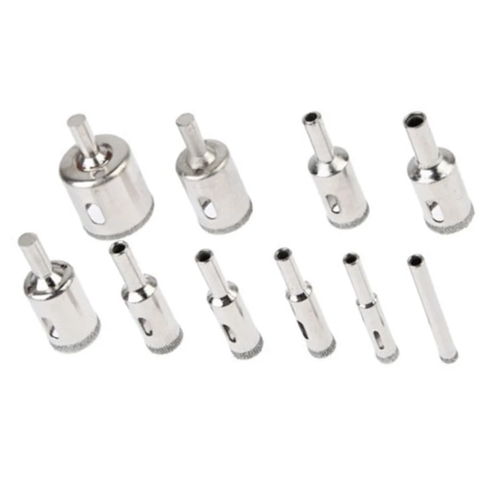 10 Pcs Diamond Cutter Hole Saw Drill Bits Tool 6~30mm Set For Tile Ceramic Glass
10 Pcs Diamond Cutter Hole Saw Drill Bits Tool 6~30mm Set For Tile Ceramic Glass