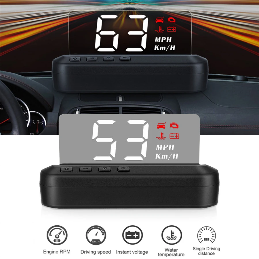 Автомобильный проектор на лобовом стекле OBD2, цифровой проектор, сигнализация, скорость передачи воды в минуту, км/ч, спидометр
Автомобильный проектор на лобовом стекле OBD2, цифровой проектор, сигнализация, скорость передачи воды в минуту, км/ч, спидометр